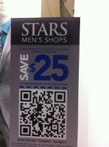 Stars Mens Shop QR Code Offer - CLOSEUP Agency