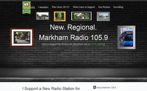 Markham1059.com website